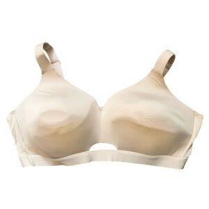 CACIQUE Comfort Bliss Lane Bryant No Wire Bra 48D Lightly Lined nude adjustable